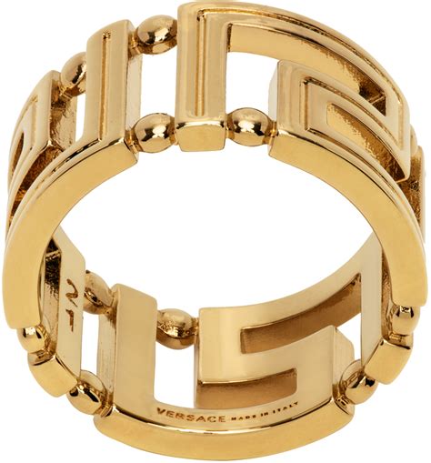 versace greca ring gold|where to buy versace jewelry.